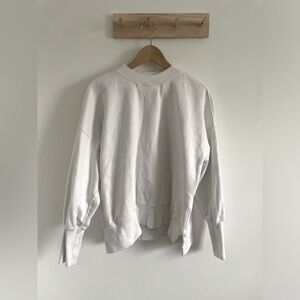 Abercrombie & Fitch Soft A&F Collection White Crew Neck Sweatshirt - size small